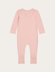 Baby Long Sleeve Romper - Dusty Pink