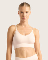 LYOLYTE Ribbed Low Back Bralette - Powder Pink