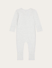 Baby Long Sleeve Romper - Heather Grey