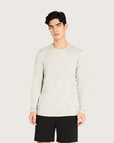 Men's Base Layer Long Sleeve Crew Neck T-Shirt - Light Grey Marl