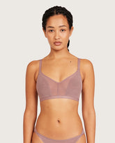 FreeMesh Crop Bralette - Mauve