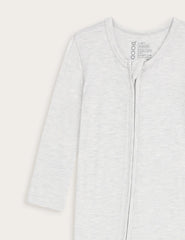 Baby Long Sleeve Romper - Heather Grey