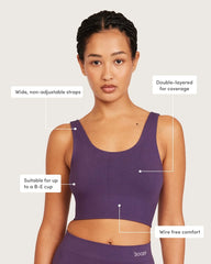 Ribbed Seamfree Crop - Amethyst