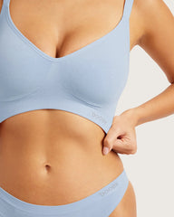 Wireless Full Bust T-Shirt Bra - Sky Blue