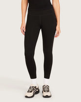 High Waist Leggings with Pocket - Black