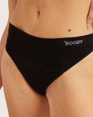 Period & Leak Proof - G-String - Light - Black