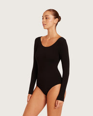 Base Layer Long Sleeve Bodysuit - Black