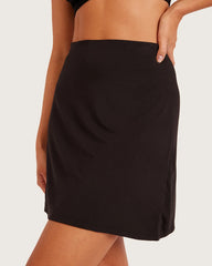 Base Layer Everyday Slip Skirt - Black