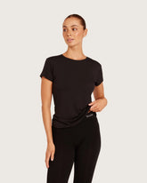 Women's Base Layer Crew Neck T-Shirt - Black