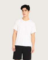Men's Base Layer V-Neck T-Shirt - White