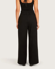 Relaxed Leg Pants - Short - Black