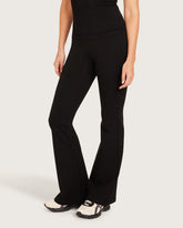 High Waist Flare Pants - Regular - Black