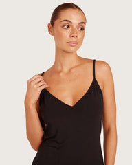 Base Layer V-Neck Slip-Black