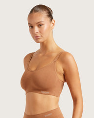 Full Bust Wireless Bra - Maple