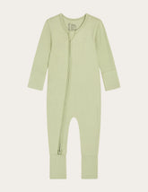 Baby Long Sleeve Romper - Sage