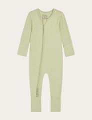 Baby Long Sleeve Romper - Sage
