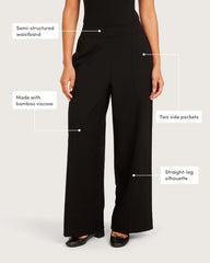 Relaxed Leg Pants - Short - Black