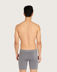 Men's Seamfree Mid-Length Boxer Briefs - Charcoal