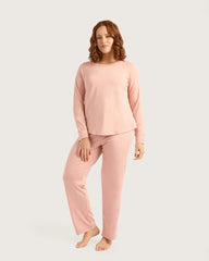Goodnight Raglan Sleep Top - Dusty Pink