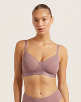 FreeMesh Full Bust Wireless Bra - Mauve