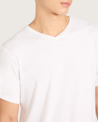 Men's Base Layer V-Neck T-Shirt - White