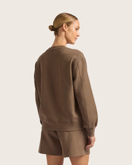 Women's Crew Neck Sweater - Oyster