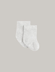 Baby Socks - 3 Pack - Heather Grey / Natural White / Stripe