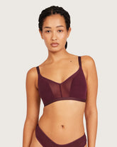 FreeMesh Crop Bralette - Fig