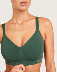Wireless Full Bust T-Shirt Bra - Emerald Green