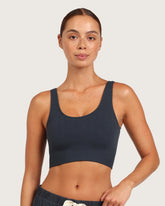 Ribbed Seamfree Crop - Storm