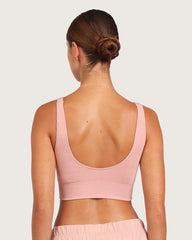 Ribbed Seamfree Crop - Dusty Pink