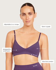 Wireless T-Shirt Bralette - Amethyst