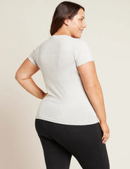 Women's Base Layer Crew Neck T-Shirt - Light Grey Marl