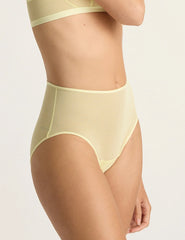 FreeMesh High-Cut Full Briefs - Lemon