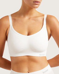 Full Bust Wireless Bra - White