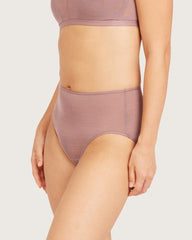 FreeMesh High-Cut Full Briefs - Mauve