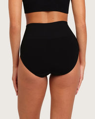 Shaper High Cut Full Briefs - Black