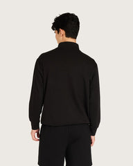 Men's Quarter Zip Sweater - Black