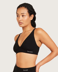 Wireless Plunge Bralette - Black