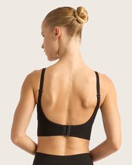 Wireless Low Back Bra - Black