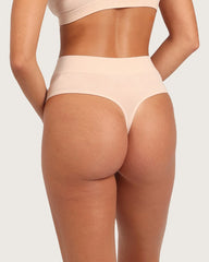 High Waist G-String - Shell