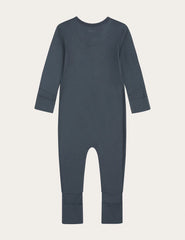 Baby Long Sleeve Romper - Storm