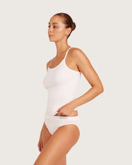 Base Layer Racerback Cami Top - White