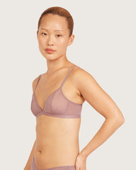 FreeMesh Triangle Bralette - Mauve