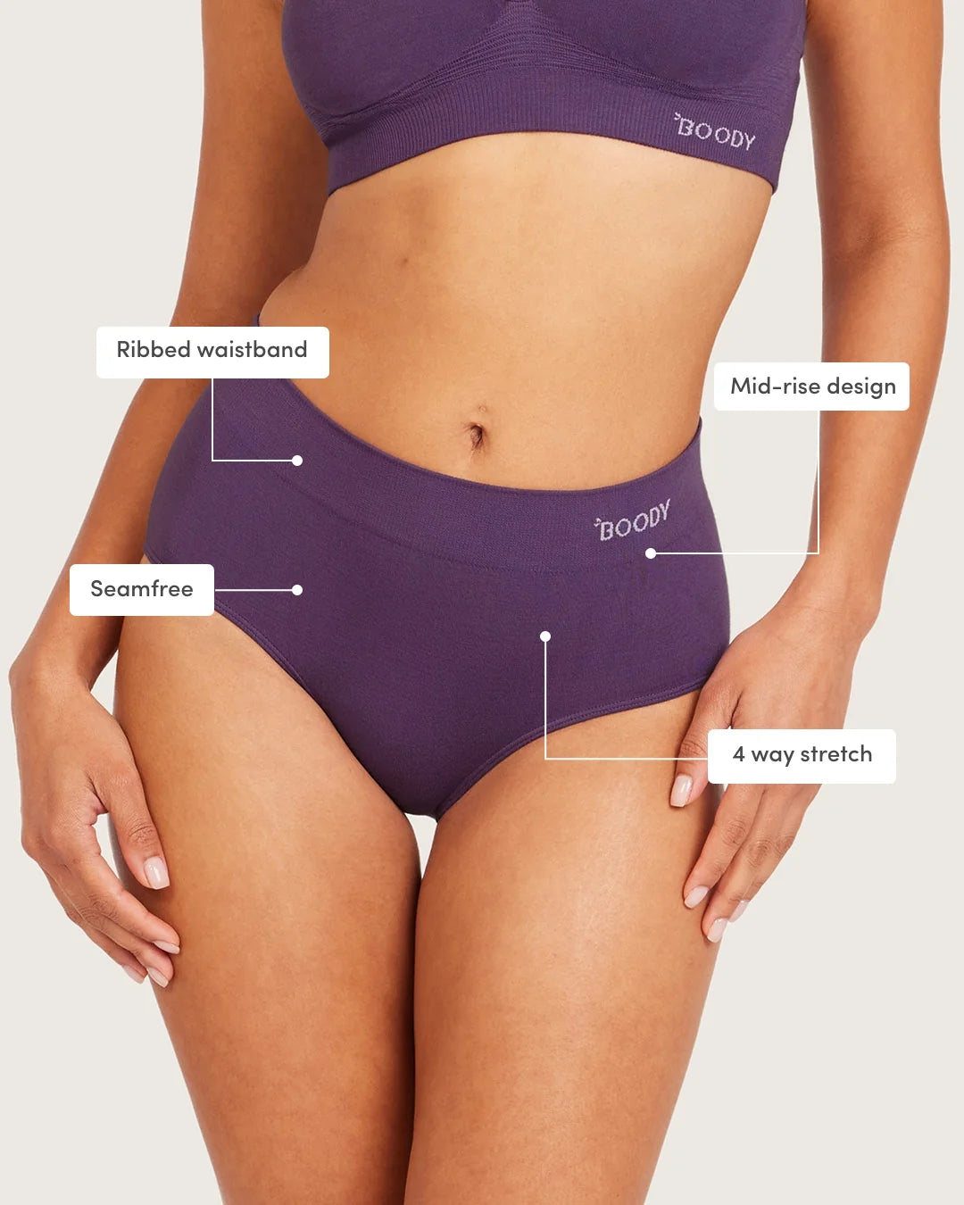 Midi Briefs - Amethyst