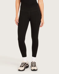 High Waist Leggings with Pocket - Black