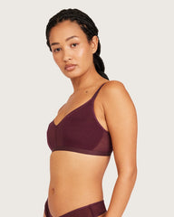 FreeMesh Crop Bralette - Fig