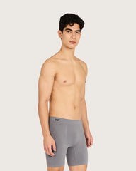 Men's Seamfree Mid-Length Boxer Briefs - Charcoal
