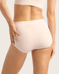 LYOLYTE Full Low Leg Briefs - Powder Pink