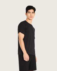 Men's Base Layer Crew Neck T-Shirt - Black